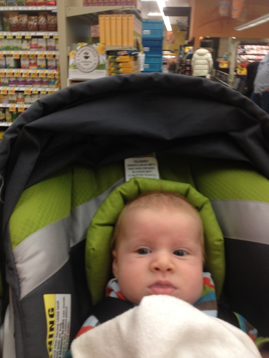 Sam shopping without his mama :(